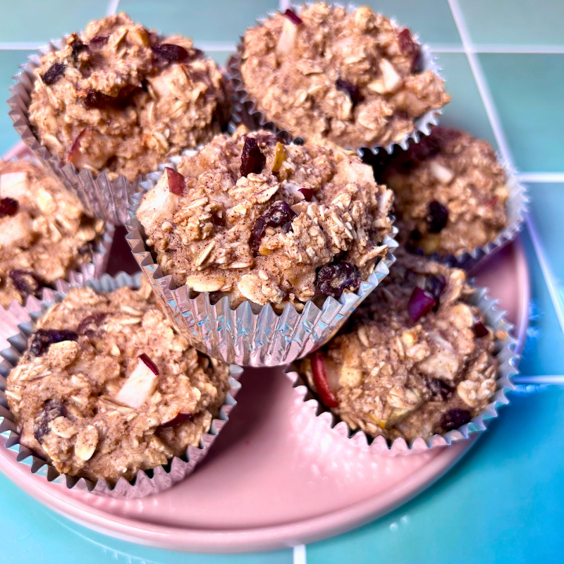 Oatmeal-Raisin Muffins (no sugar added)